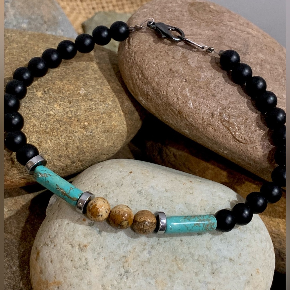 Turquoise & Desert Jasper Bracelet